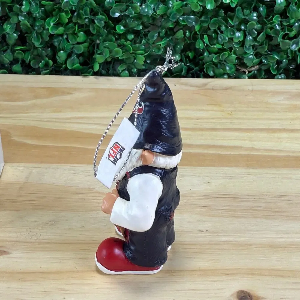 NIB Houston Texans Christmas Ornament NFL Gnome Football Holiday Elf